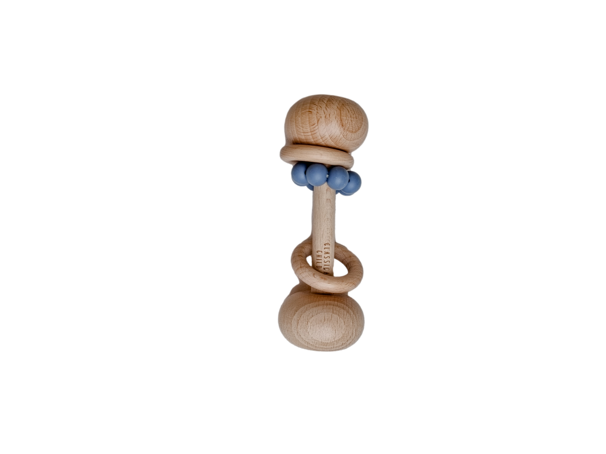 Beech &amp; Silicone Rattle