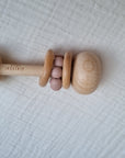 Beech & Silicone Rattle