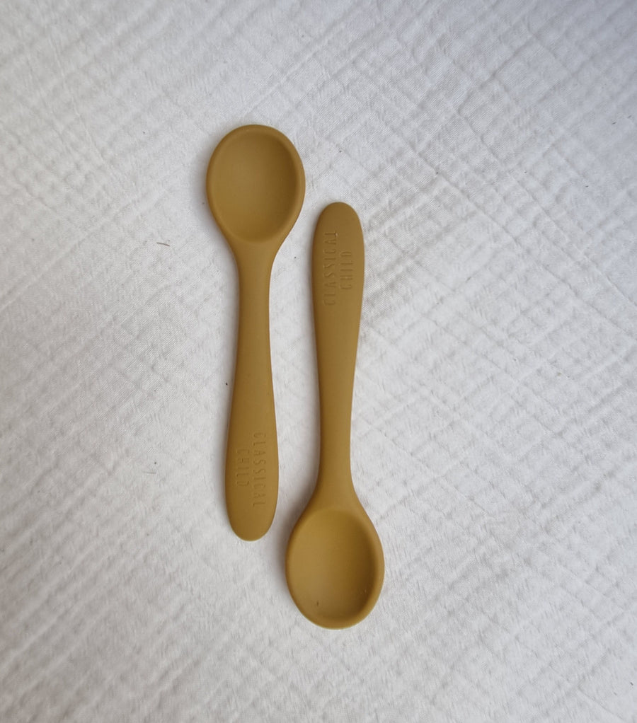 Silicone Spoon Ochre - 2 Pack