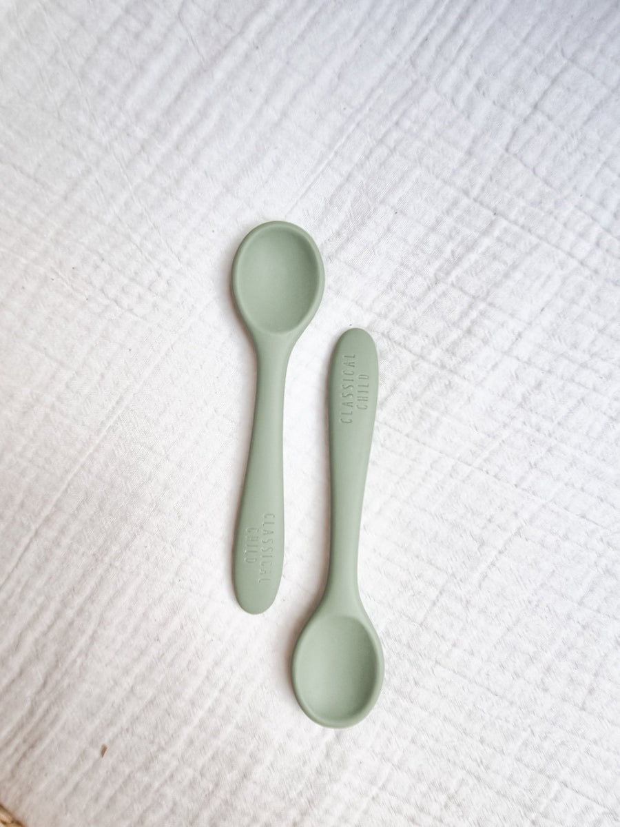 Silicone Spoon Sage - 2 Pack
