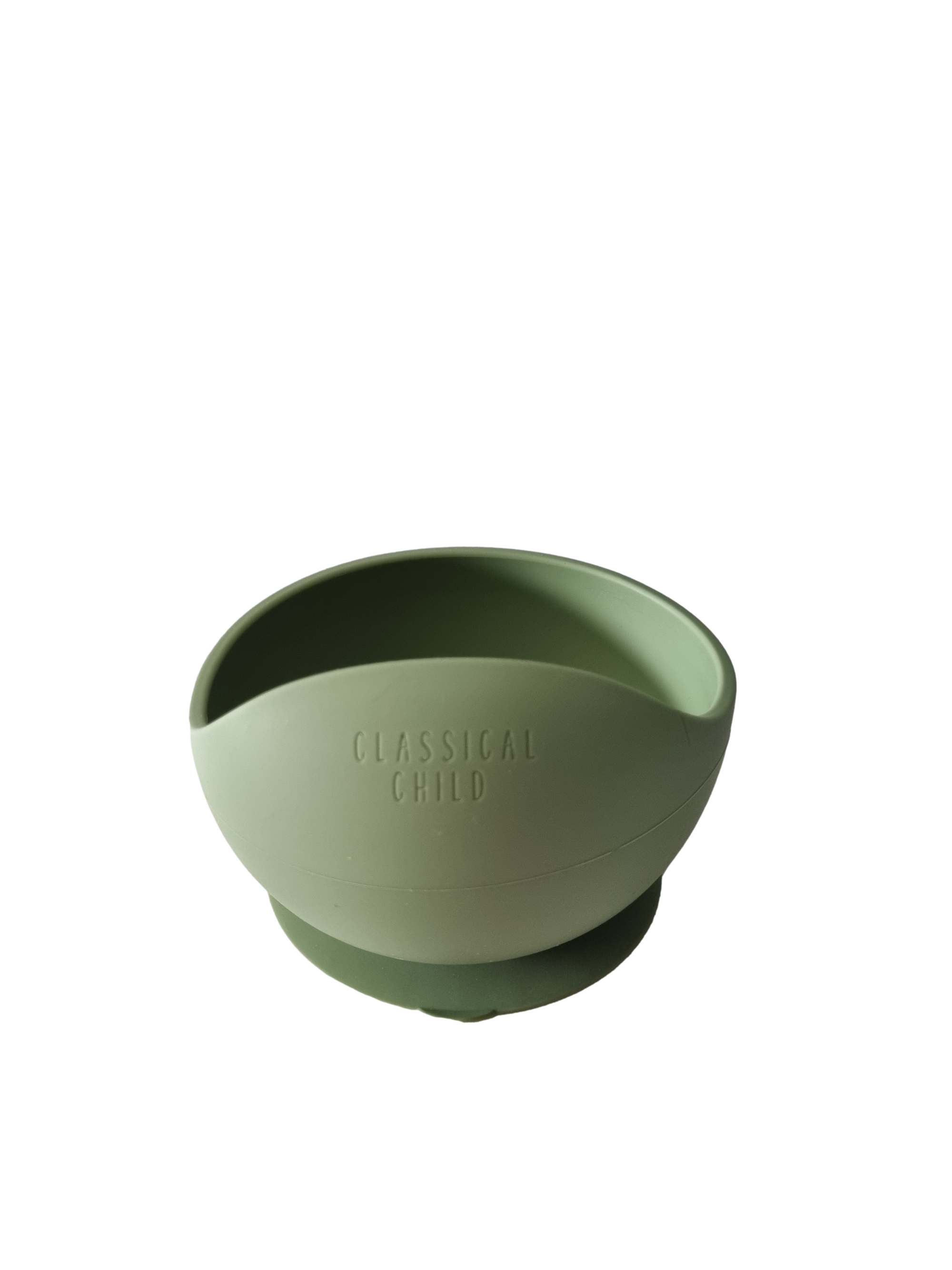 Silicone Suction Bowl Sage Green