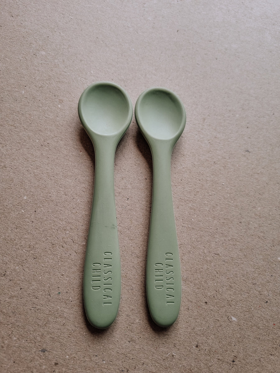 Silicone Spoon Sage - 2 Pack