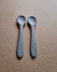 Silicone Spoon Denim Blue - 2 Pack