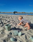 Silicone Sage Green 12 Piece Beach Bucket & Toys Set