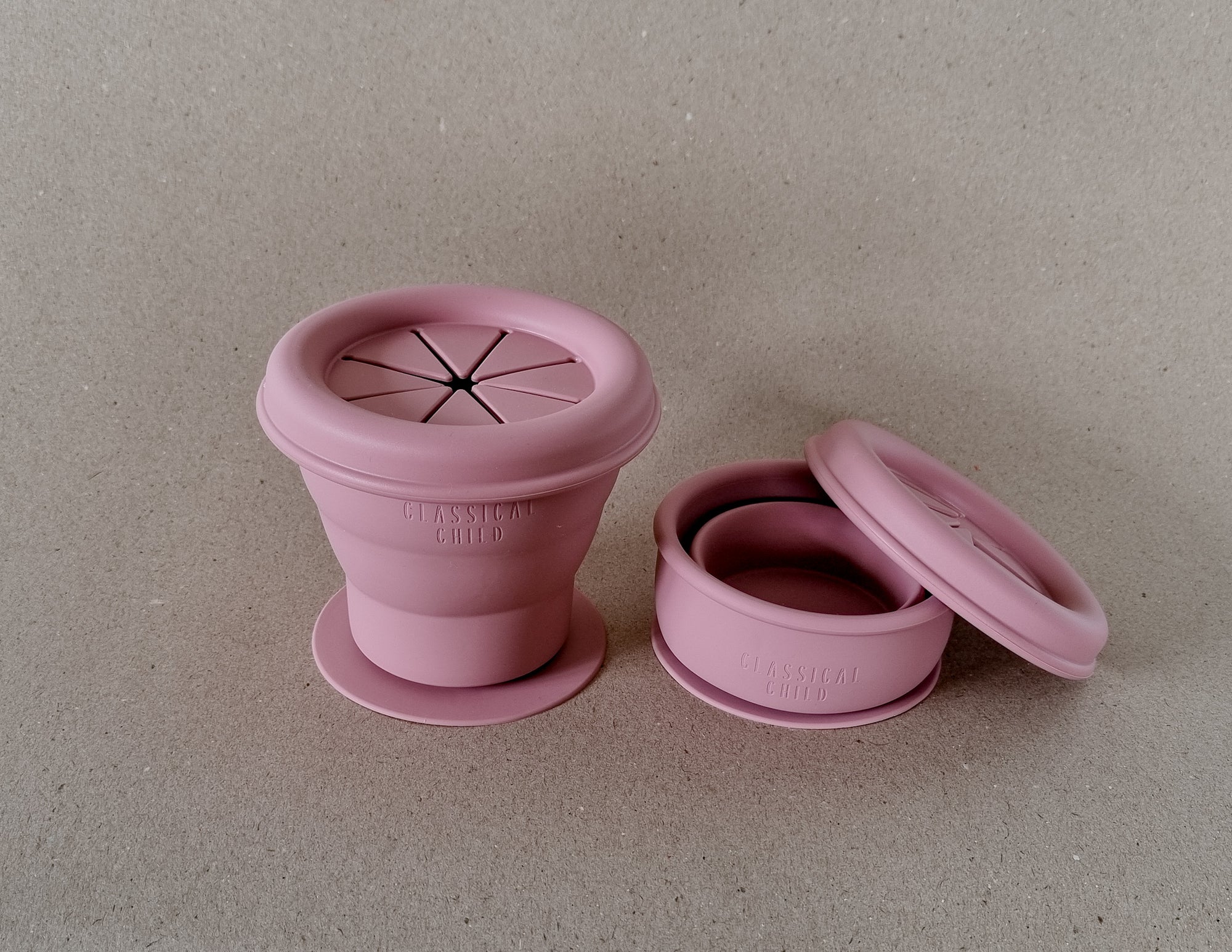 Silicone Snack Cup Desert Rose