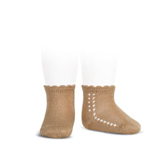 Short Lace Socks Tan | Condor