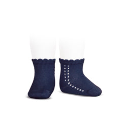 Short Lace Socks Navy | Condor