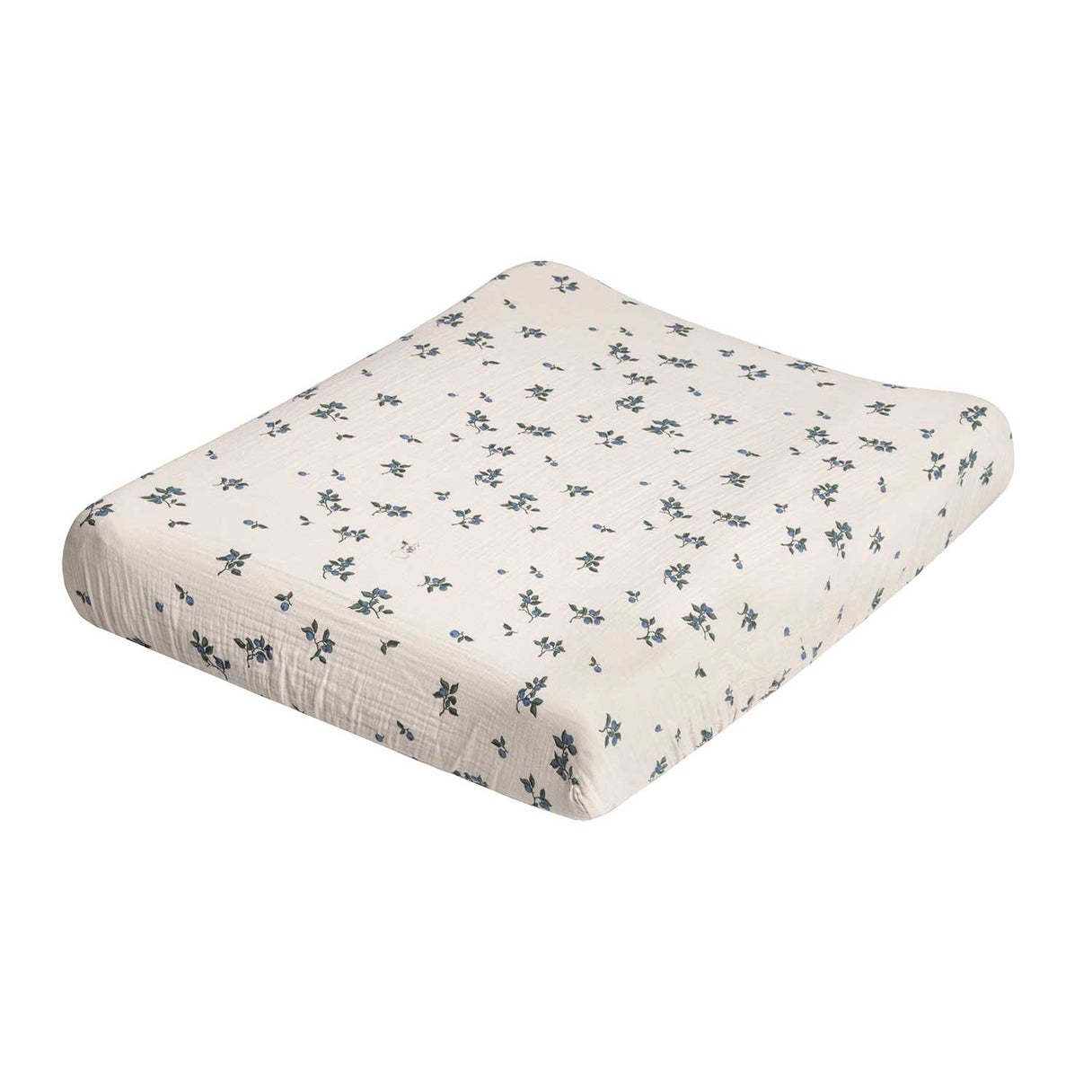 Garbo&amp;Friends Blueberry Muslin Changing Mat Cover/Bassinet Fitted Sheet