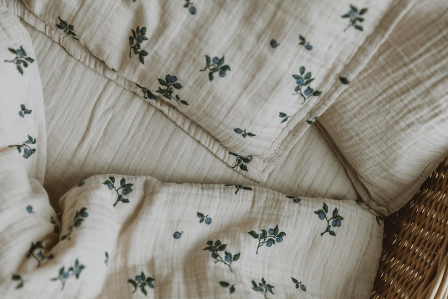 Garbo&Friends Eggshell Muslin Fitted Sheet Cot