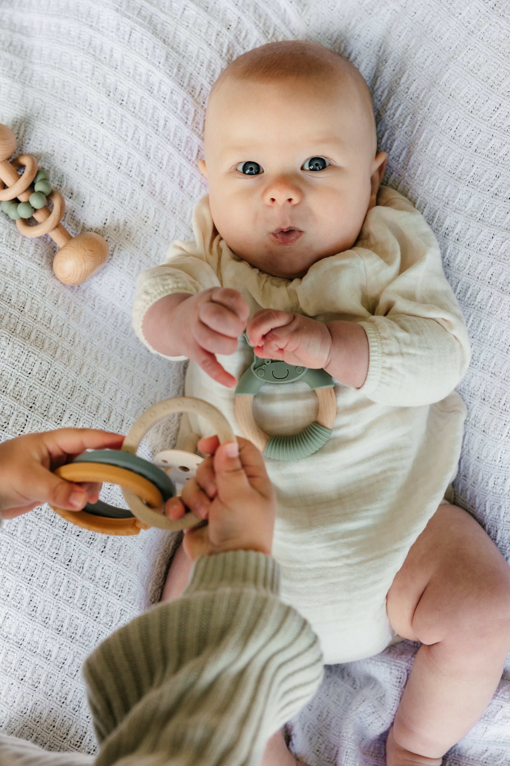 Beech &amp; Silicone Rattle Sage