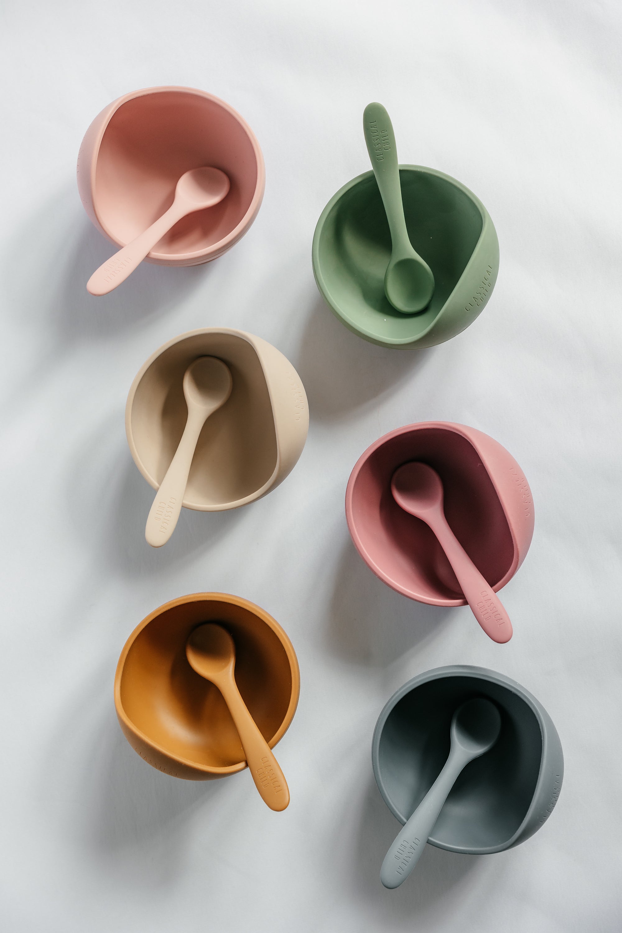 Silicone Suction Bowl Desert Rose