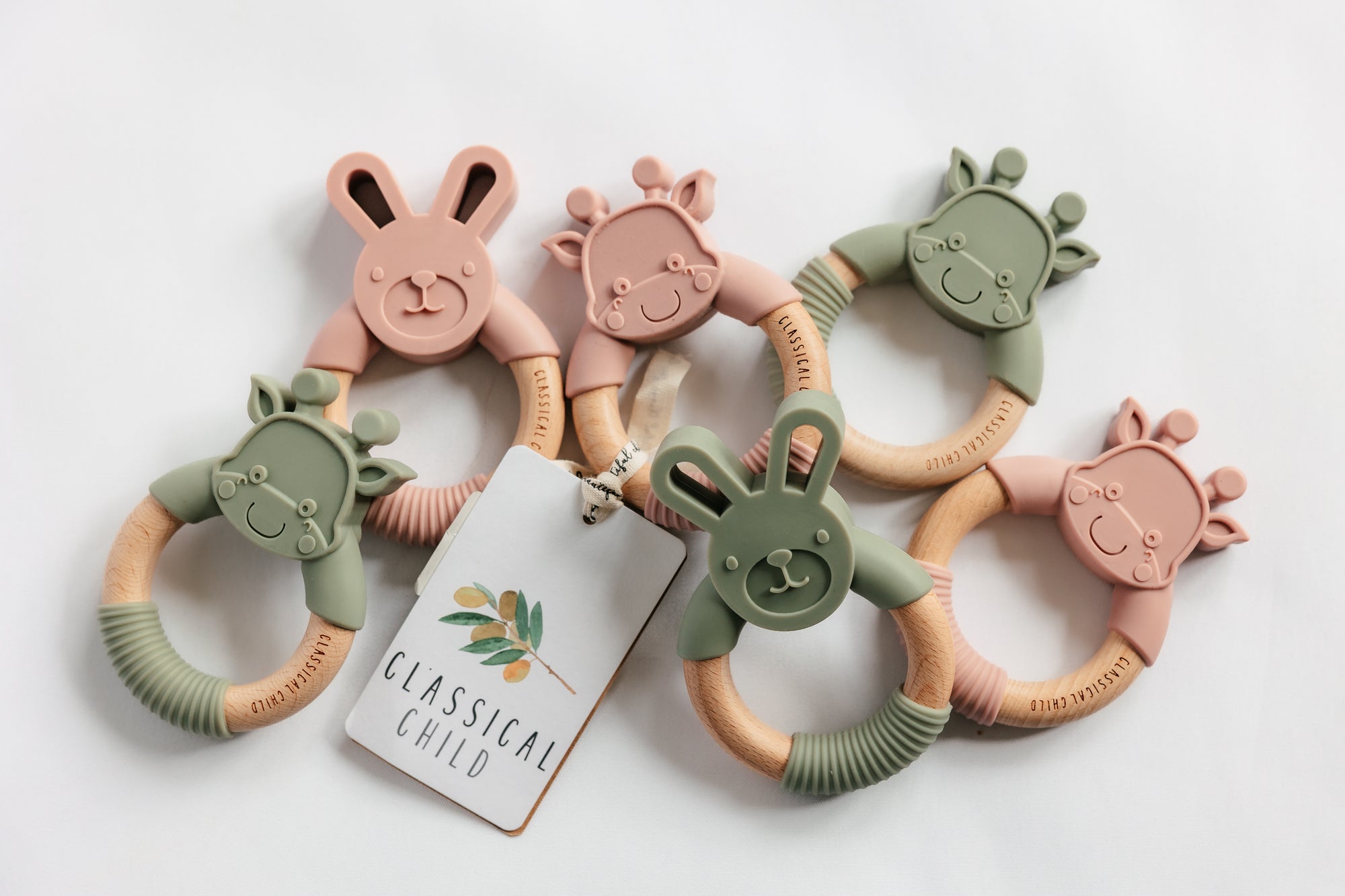 Rabbit Teether Sage