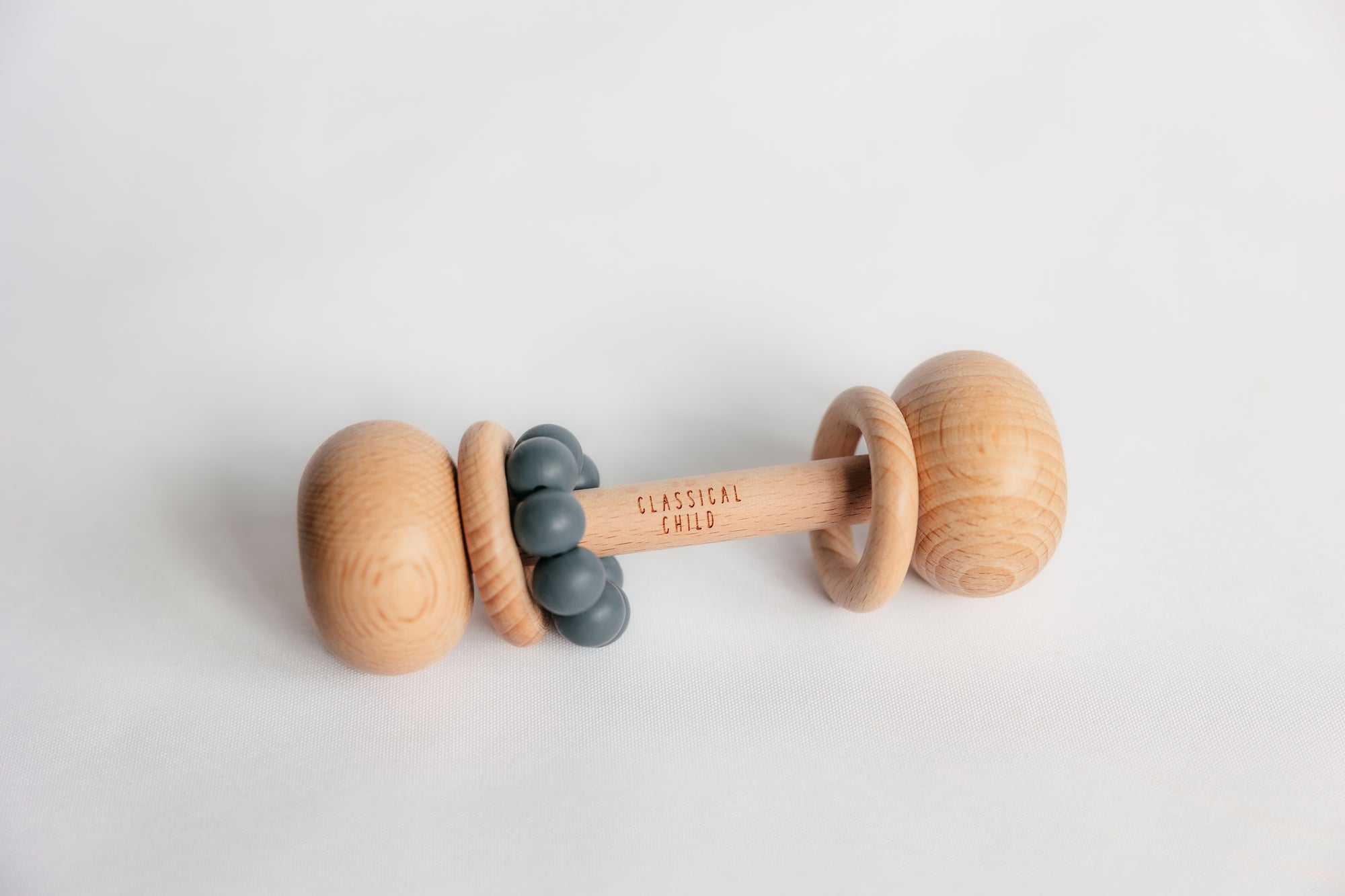 Beech &amp; Silicone Rattle