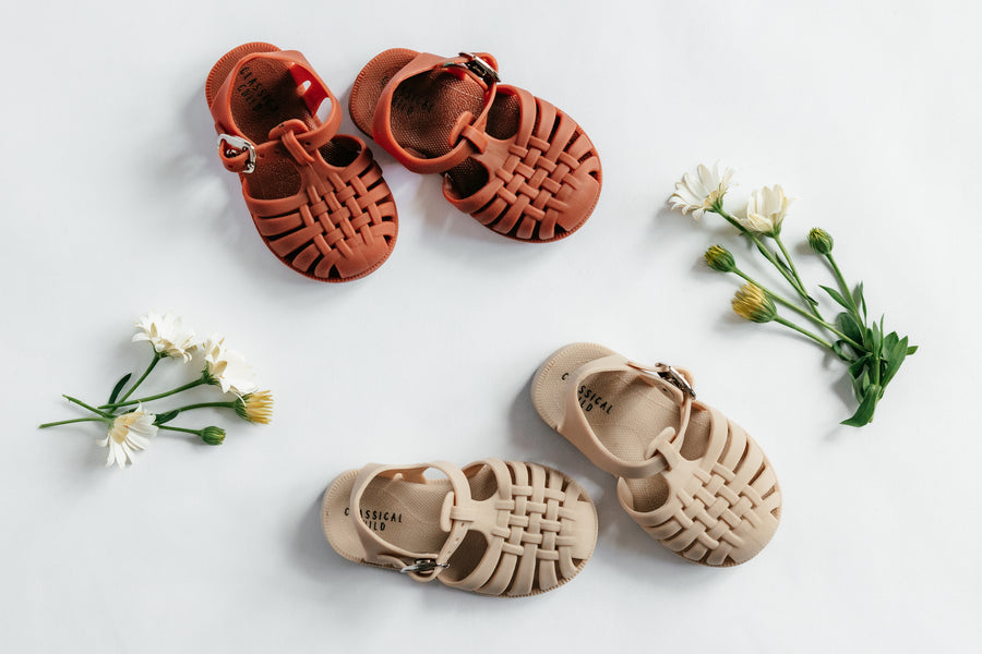 Classical Jelly Sandals Linen