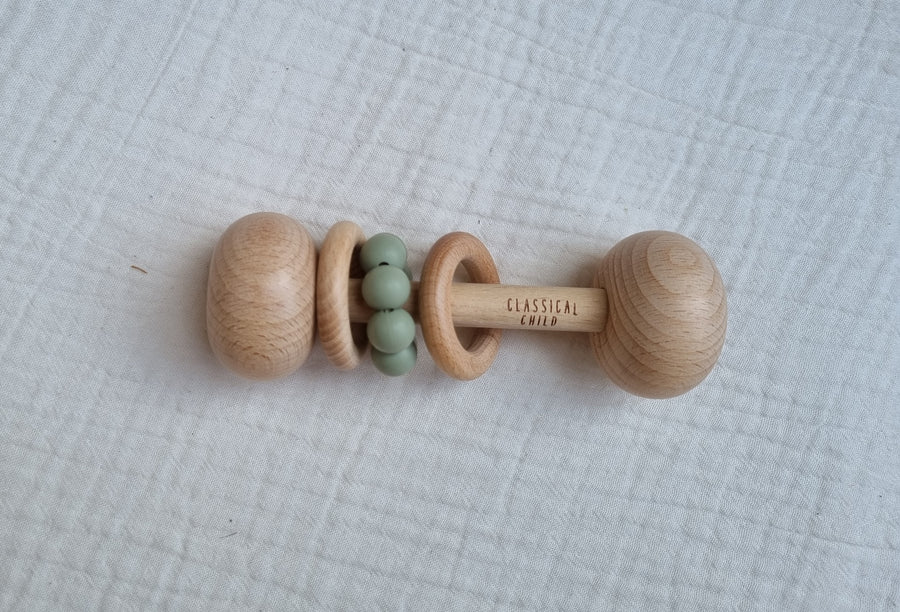 Beech & Silicone Rattle Sage