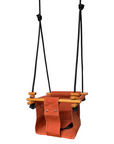 Solvej Baby and Toddler Canvas Swing, Autumn Rust