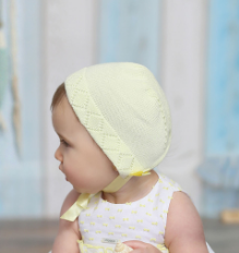 Knitted Cotton Baby Bonnet | Foque