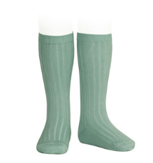 Ribbed Socks Jade Green | Condor