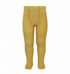 Mustard Ribbed Tights 