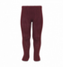 Garnet Ribbed Tights 