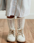 Long Lace Socks White | Condor