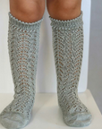 Sage Long Open Lace Socks | Condor