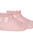 Perle Fancy Openwork Short Socks Newborn 