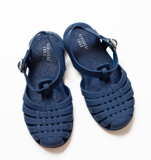 Classical Jelly Sandals Navy Blue