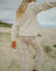 Miann & Co Knitted Legging - Ballet Pink Gingham