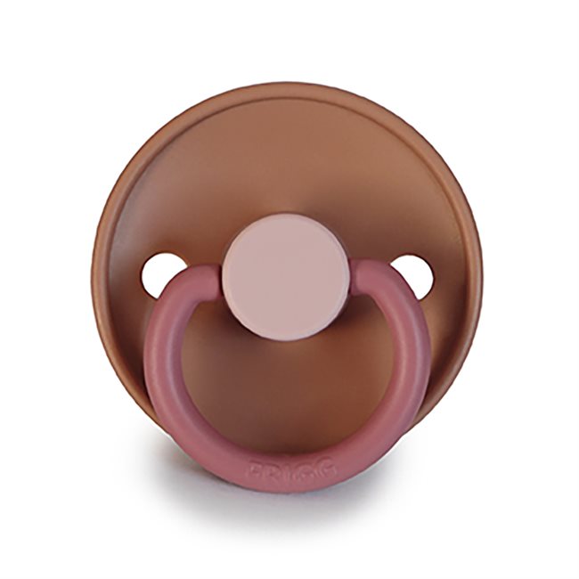 Frigg Pacifier Colour Block Flamingo - Coloured Danish Pacifier ...