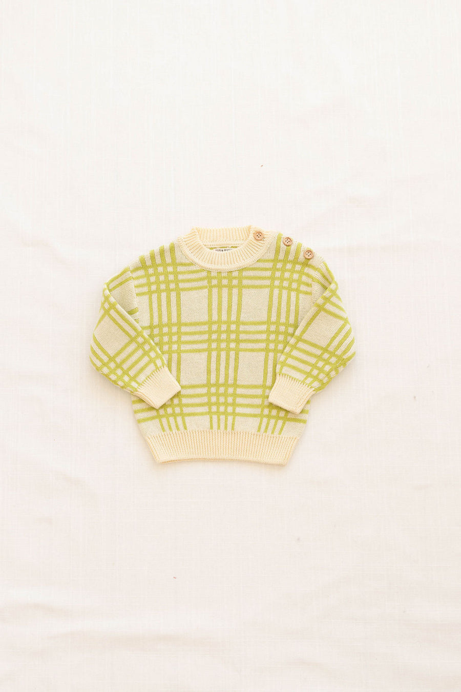 Fin & Vince Harbor Sweater - Grass Plaid