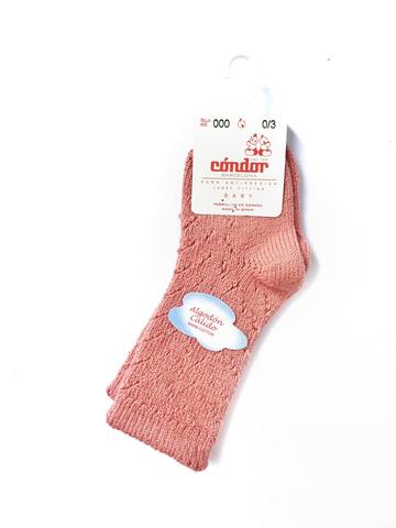 Warm Crochet Socks Teracotta