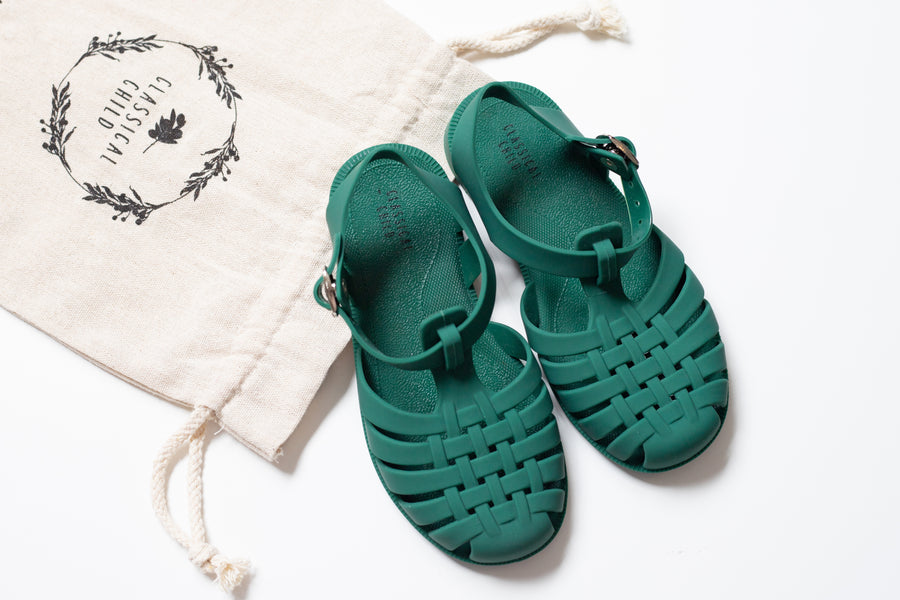 Classical Jelly Sandals Myrtle Green