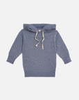 Knitted Hoodie Cornflower Blue