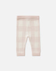 Miann & Co Knitted Legging - Ballet Pink Gingham