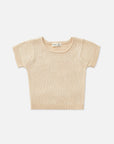 Miann & Co Texture Rib T-Shirt - Truffle