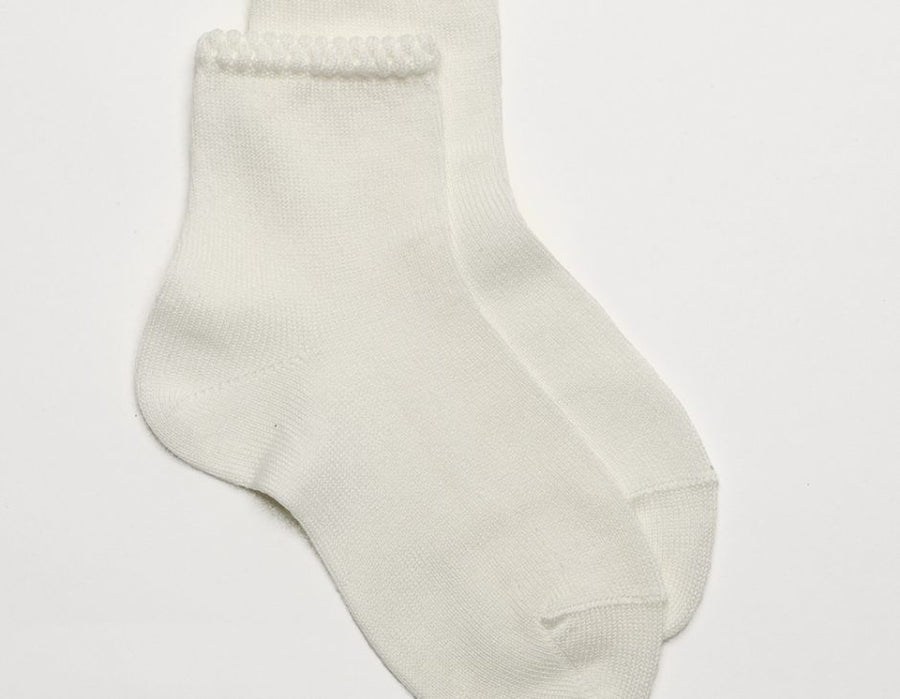 Plain Sock with Detail Cuff | Condor