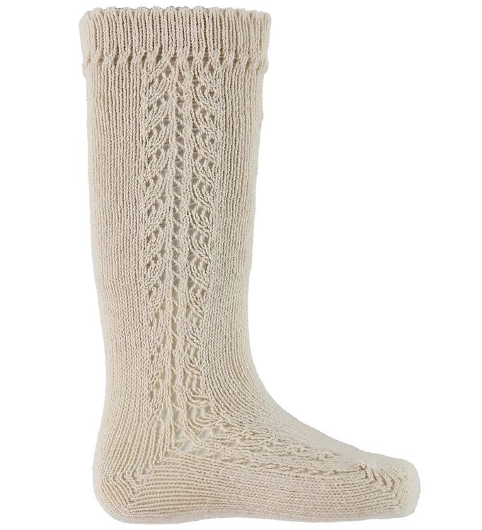 Long Side Detail Socks Cream | Condor