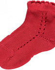 Short Lace Socks Red | Condor