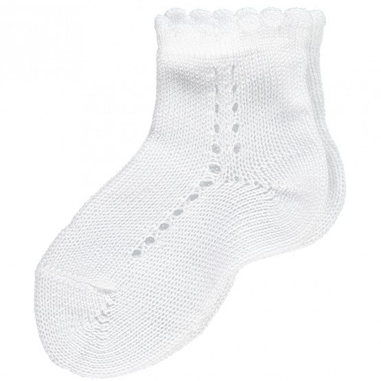 Short Lace Socks White | Condor