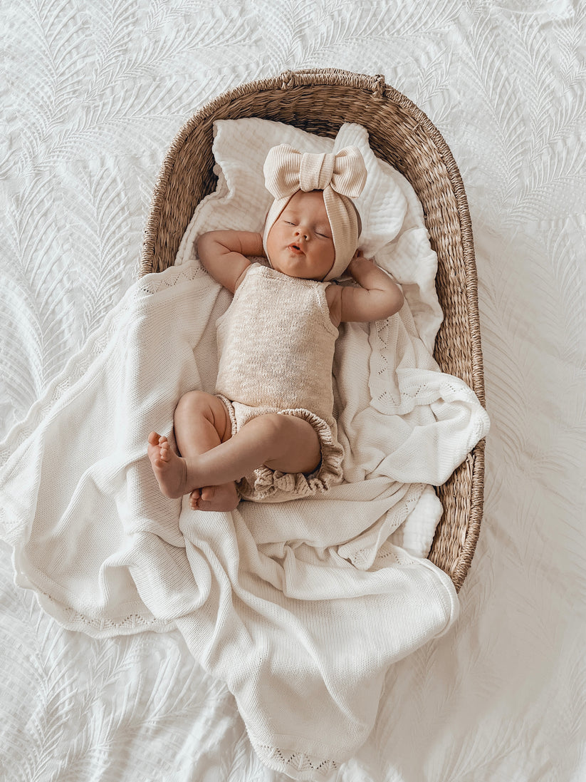 Ziggy Lou Heirloom Blanket Milk