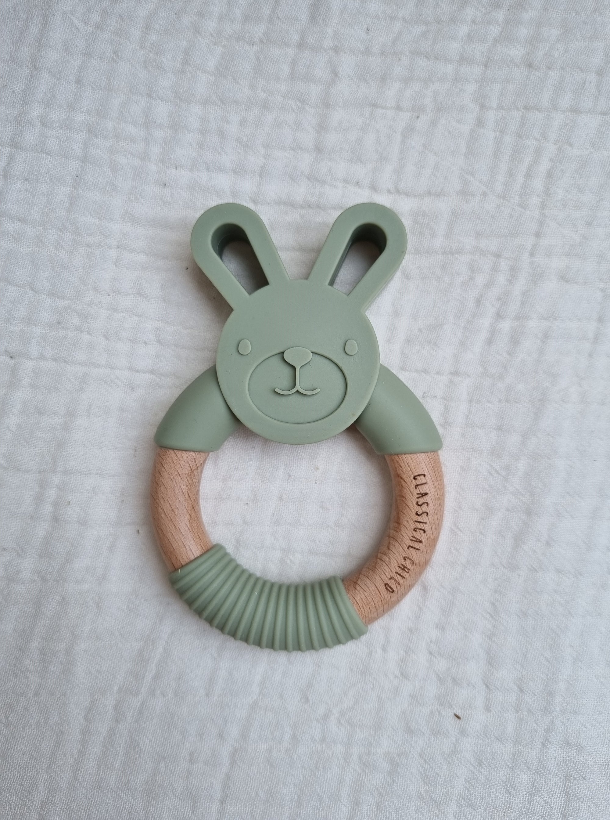 Rabbit Teether Sage