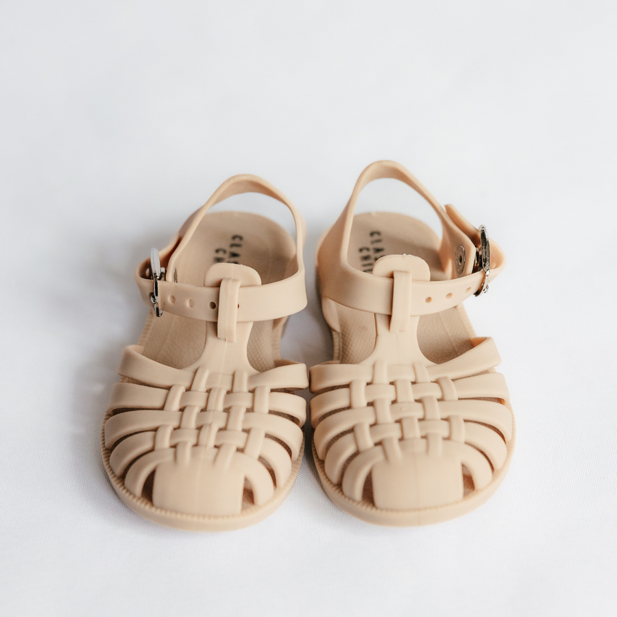 Classical Jelly Sandals Linen