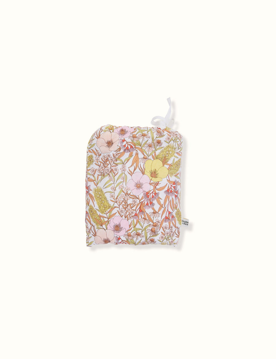 Goldie + Ace Vintage Floral Print Fitted Sheet Cot
