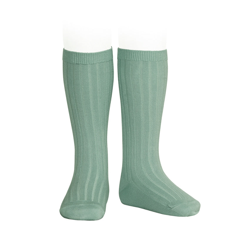 Ribbed Socks Jade Green | Condor