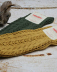 Mustard Long Lace Socks | Condor