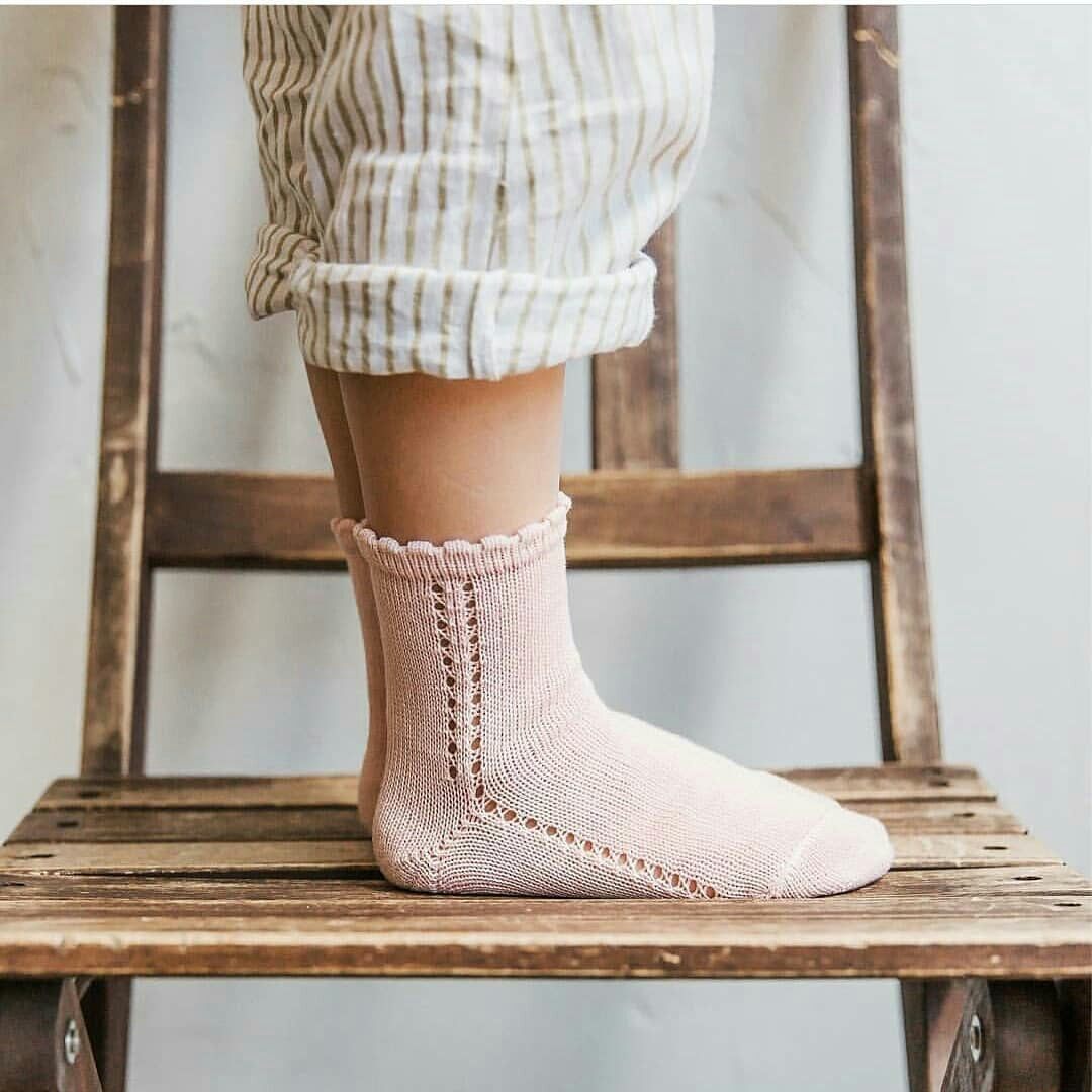 Short Lace Socks Old Rose | Condor