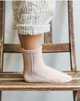 Short Lace Socks Old Rose | Condor