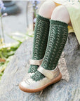 ** PRE ORDER** Forest Green Long Lace Socks | Condor