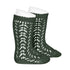 ** PRE ORDER** Forest Green Long Lace Socks | Condor